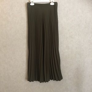 Green Accordion Skirt